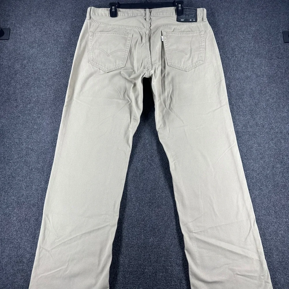 Levi's 559 Relaxed Straight Jeans Mens 36x32 W36 L32 Tan Khaki Denim Pants